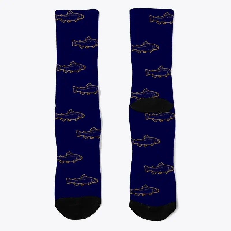 PEAK Angler Trout Crew Socks